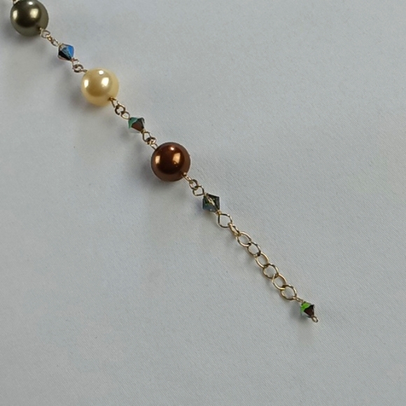 Pearls and Swarovski 14K Gold Filled Bracelet. - Picture 12 of 16